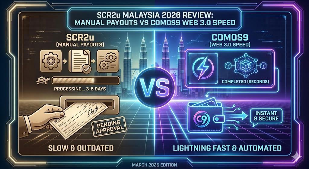 Ulasan SCR2u Malaysia 2026: Cuci Manual vs Kelajuan Web 3.0 Comos9